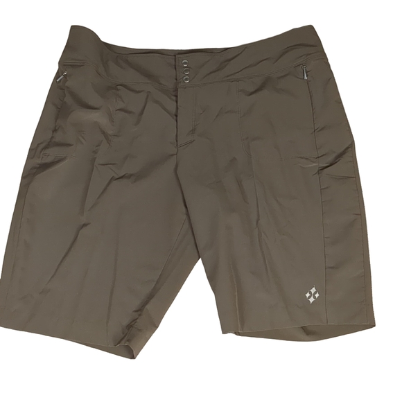 4 all by jofit athletic brown shorts size 16 - Picture 1 of 5